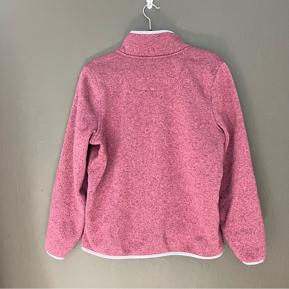 L.L. Bean Burgundy Pullover with Light Gray Details - Picture 3 of 3
